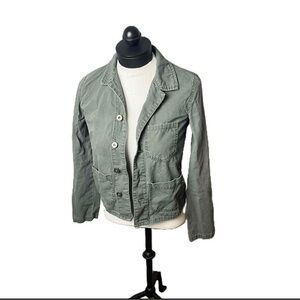 BDG Urban Outfitters Lightweight Military‎ Army Green Button Up Jacket Size XS